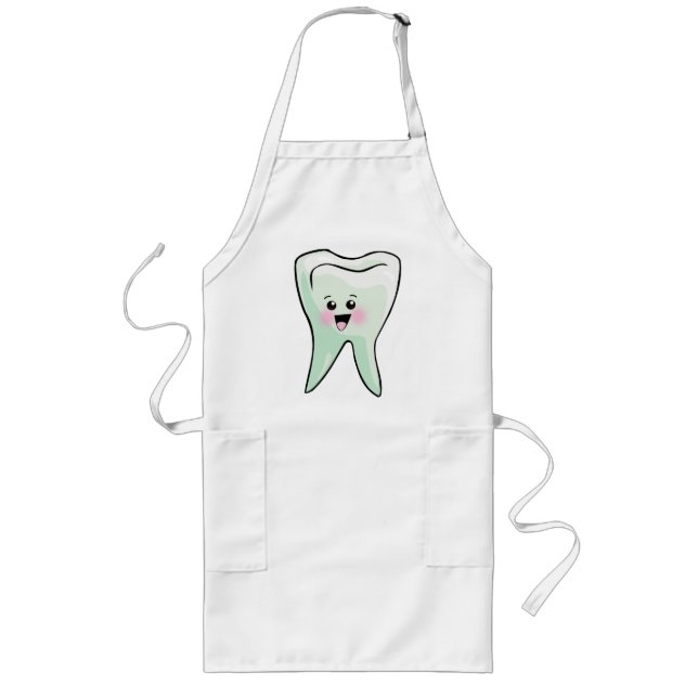Tablier Long Hygiéniste dentaire drôle de dentiste (Devant)