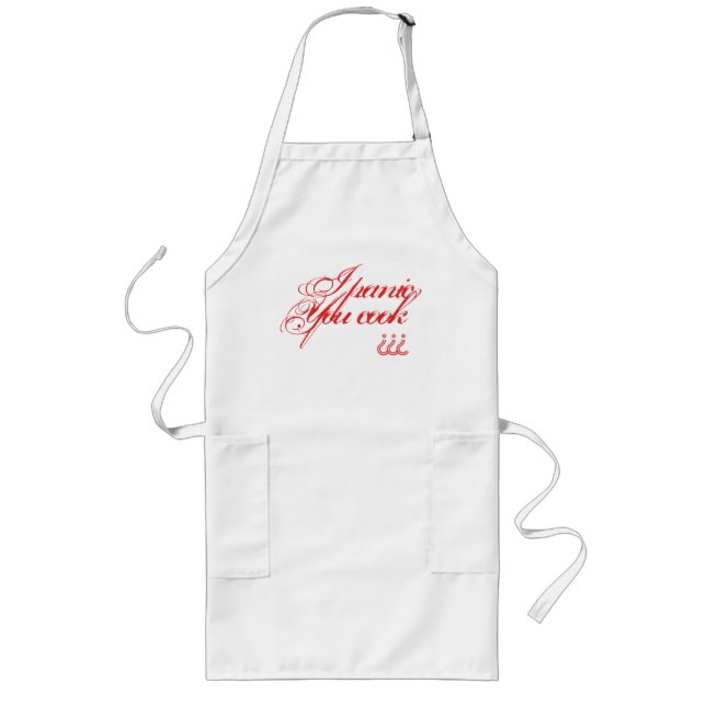 Tablier Long I panic, you cook (Devant)