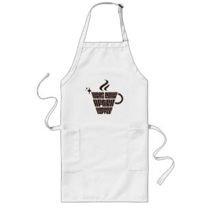 Tablier Long Idées viennent après café – Trendy Vertical 