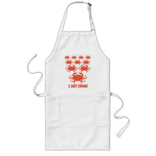 Tablier Long J'Ai Des Crabes Long Apron