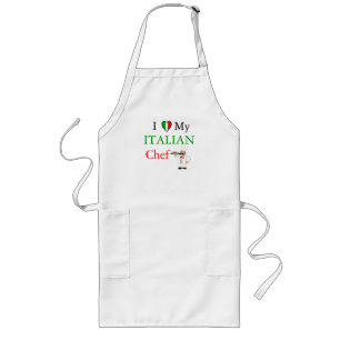 Tablier Long J'aime mon chef italien