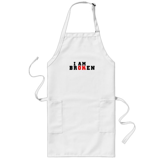 Tablier Long Je suis cassé, ça va (Devant)