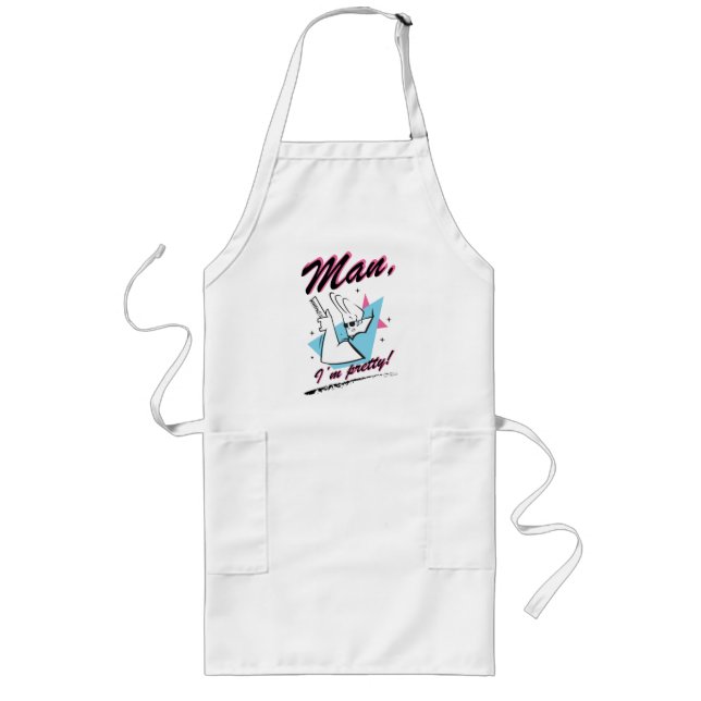Tablier Long Johnny Bravo - Homme Je suis assez Retro Graphic (Devant)