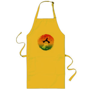 Tablier Long joli fantôme halloween citrouille automne saison a