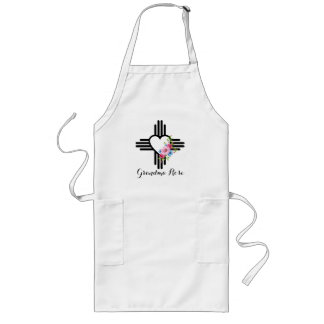 Tablier Long Joli Zia Heart cadeau personnalisé