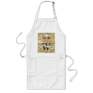 Tablier Long Jolly roger Monogramme initial