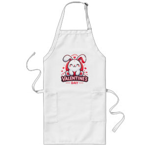 Tablier Long Joyeuse Saint-Valentin Lapin Mignon