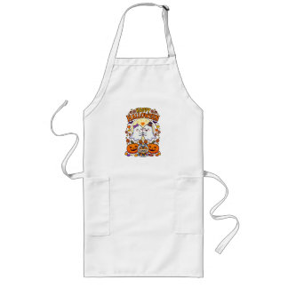 Tablier Long Joyeux Halloween Couple de Fantômes Mignons avec P