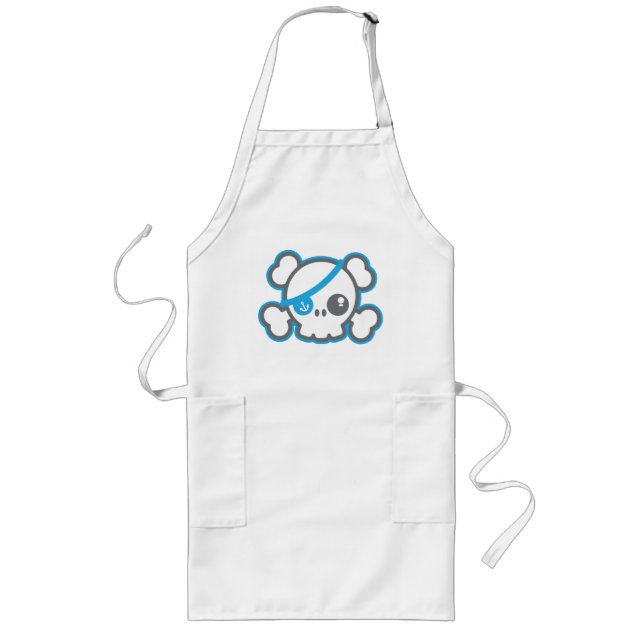 Tablier Long Kawaii Pirate Skull Kid's Apron (Devant)
