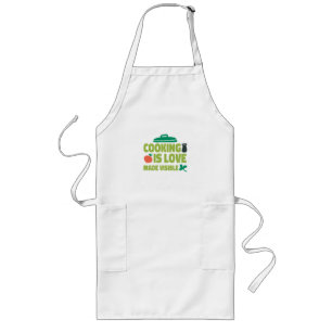 Tablier Long La cuisine Est Amoureuse Et Visible