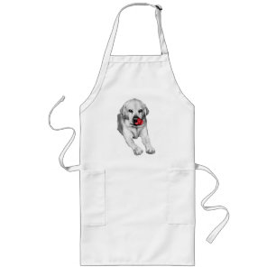 Tablier Long Laboratoire de cuisine avec étincelle rouge