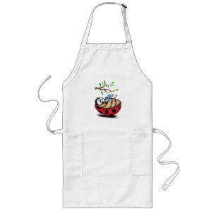 Tablier Long Ladybug avec téléphone Apron Ressort