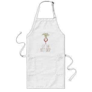 Tablier Long Laissez la betterave tomber drôle cuisine humour