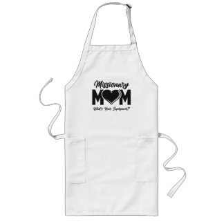 Tablier Long LDS Mormon Missionnaire Maman Long Apron