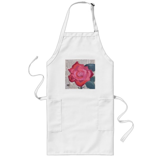 Tablier Long Le Rose écrit (Devant)