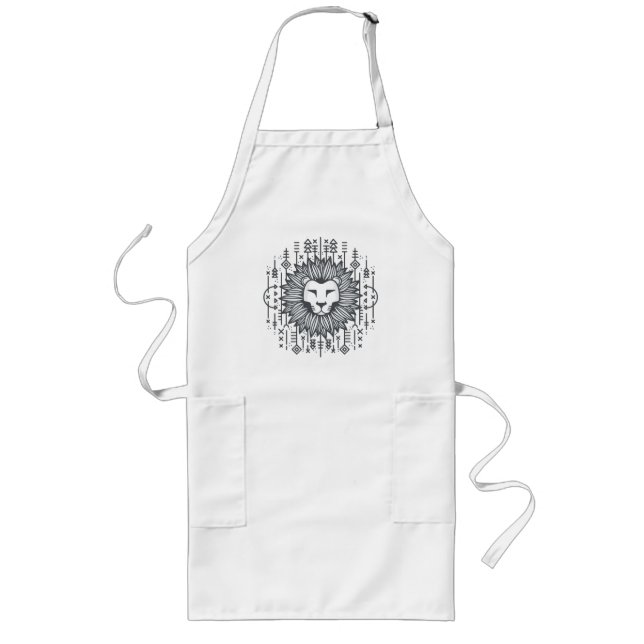 Tablier Long Lion Tribal (Devant)