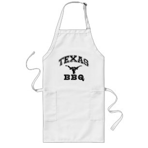Tablier Long Logo d'apron de Rustic Black Texas