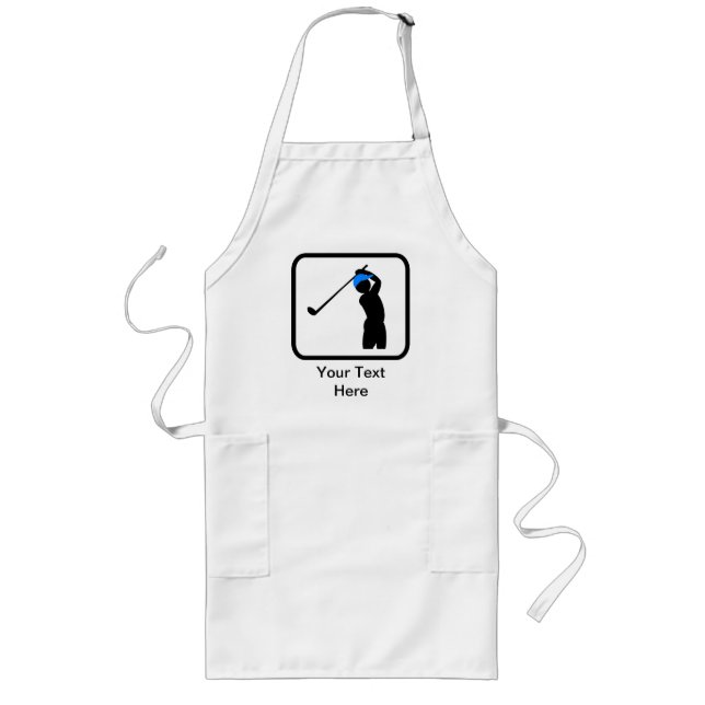 Tablier Long Logo Golfer personnalisable (Devant)