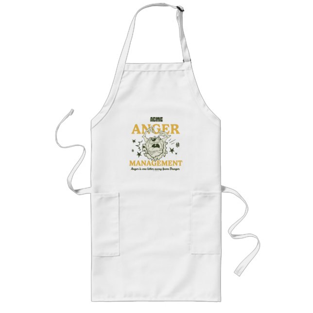 Tablier Long LOONEY TUNES™ Gestion de la colère de |TAZ™ ACME (Devant)