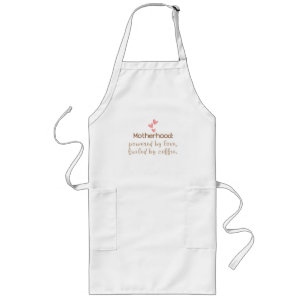 Tablier Long Love & Coffee Maman Typographie de la vie Imprimer