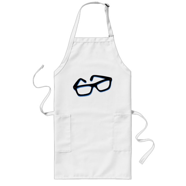 Tablier Long Lunettes de nerd cool (Devant)