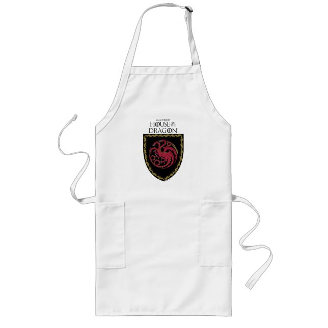 Tablier Long MAISON DU DRAGON | Maison Targaryen Crest (Devant)