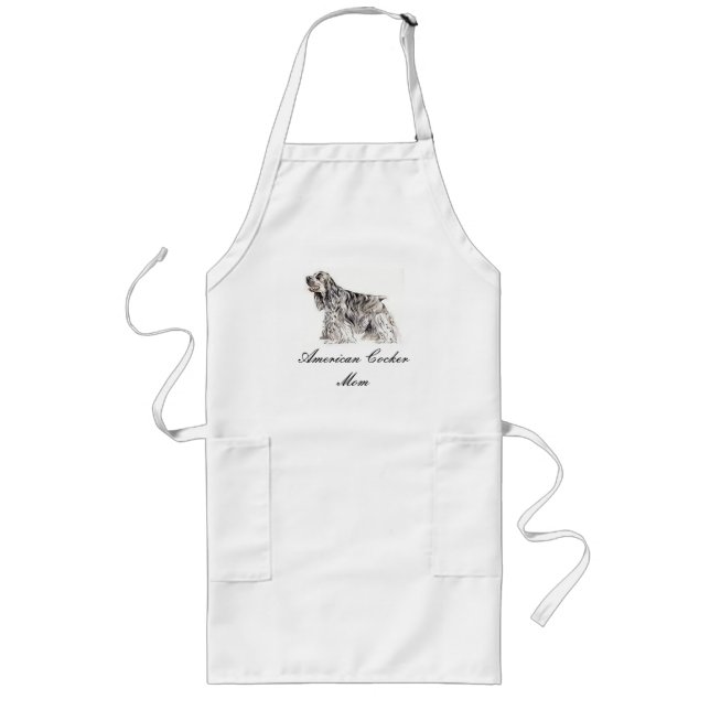 Tablier Long Maman, American Cocker Spaniel Apron (Devant)