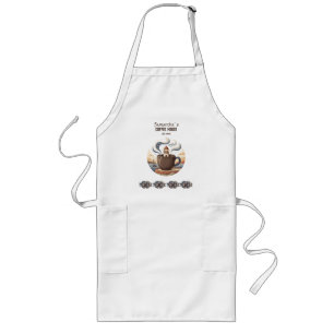 Tablier Long Marchandise de café côtier vintage personnalisée