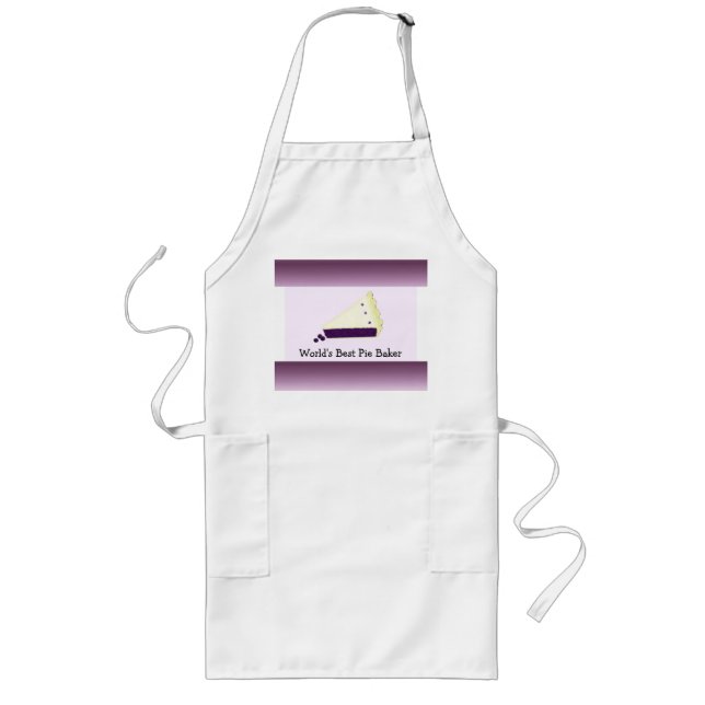 Tablier Long Meilleur boulanger à tarte du monde (Devant)