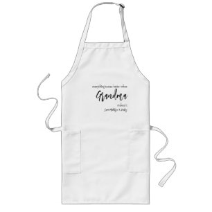 Tablier Long Mignonne fête des mères Noms des enfants