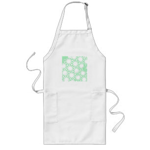 Tablier Long Motif géométrique vert
