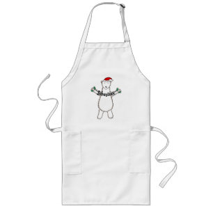 Tablier Long Noël Polaire de Noël personnalisé