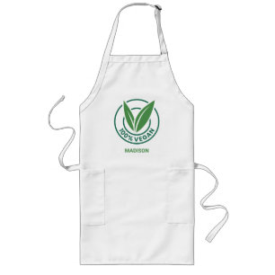 Tablier Long Nom personnalisé Vegan