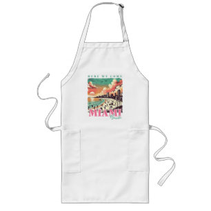 Tablier Long Nous Venons Miami Floride - Vintage Miami Beach