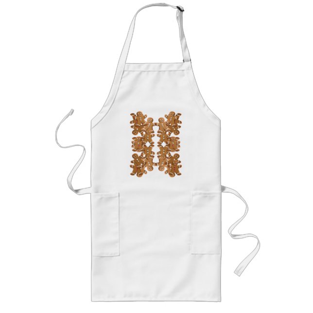 Tablier Long Pain d'épices Homme Noël Cookie Vacances Cuisine (Devant)