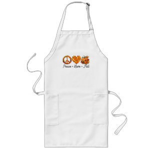 Tablier Long Paix, Amour, Automne - Vibes d'automne douillettes