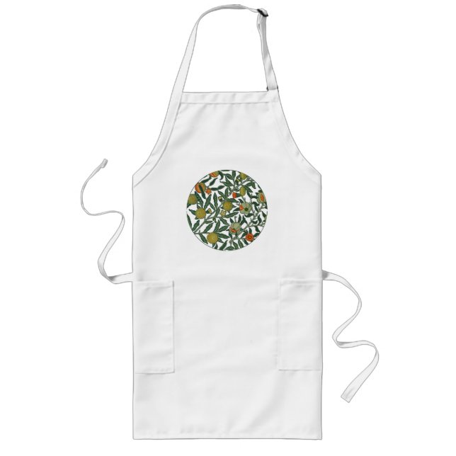 Tablier Long Papier peint Grenade de William Morris (Devant)