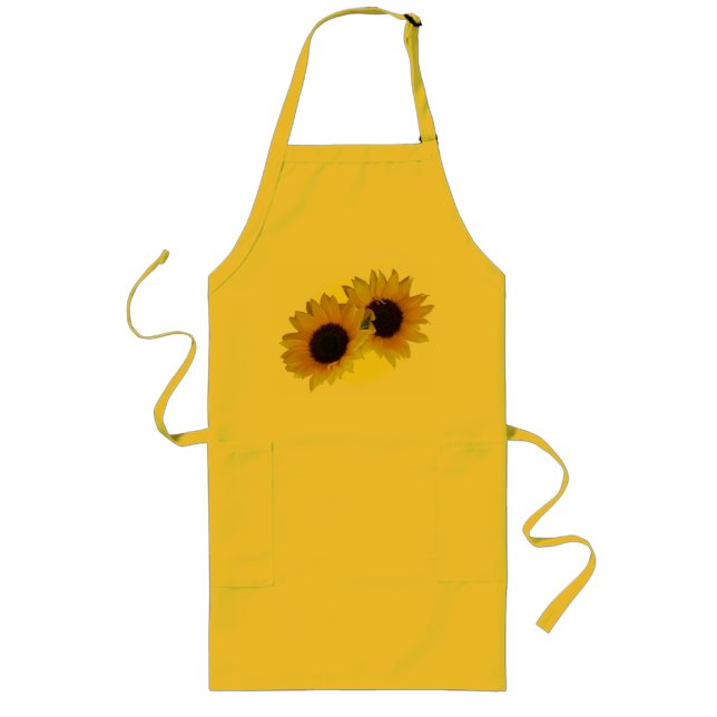 Tablier Long Parc tournesol Sunny Sunflower BQ Apron (Devant)