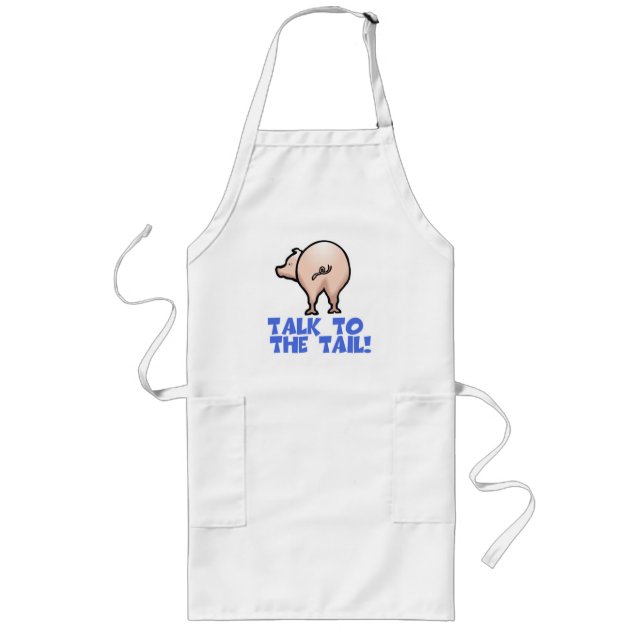 Tablier Long Parle au cochon de queue Piggy Pig (Devant)