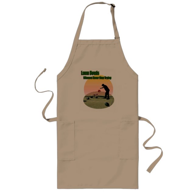 Tablier Long Pelouse Bowles Les Gagnants Design, Apron (Devant)