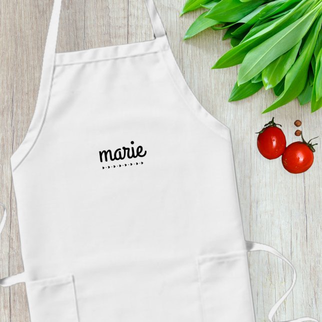 Tablier Long Personalized apron with name / Kitchen apron  (Créateur téléchargé)