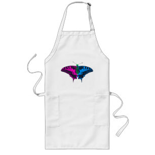 Tablier Long Polysexual Pride Flag Swallowtail Butterfly