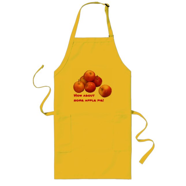 Tablier Long Pommes pour tarte (Devant)