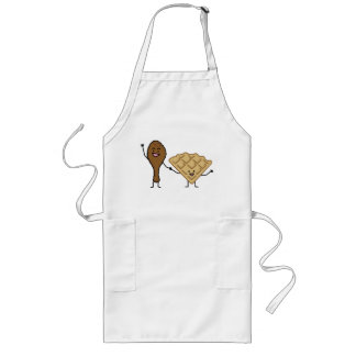 Tablier Long Poulet et gaufres américains et cuisine du sud