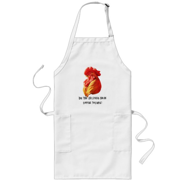 Tablier Long Poulets avec de grandes Talons (Devant)