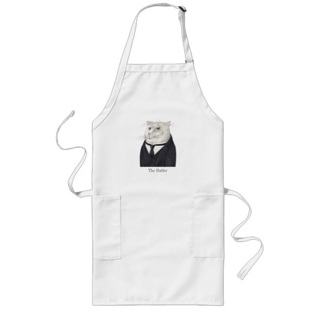 TABLIER LONG POUR MAÎTRESSE DE MAISON ET CHAT (Devant)