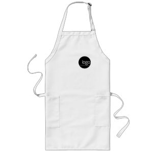 TABLIER LONG PROFESSIONNEL AJOUTER PROPRE LOGO BLANC BUSINESS U
