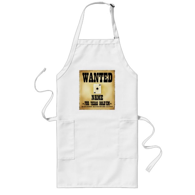 Tablier Long Recherché pour Texas Holdem BBQ Apron (Devant)