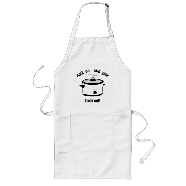 Tablier Long Rock Out Funny Crock Pot Apron (Devant)