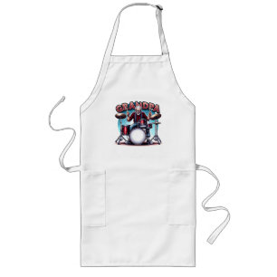Tablier Long Rockin' Grandpa Jouer des tambours